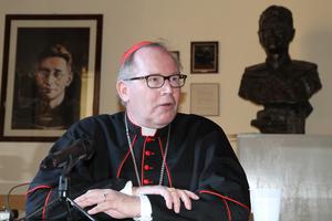 Cardinal Willem Eijk, shown attending a press conference at the Friezenkerk, on Oct. 23, 2015, is defending Church teaching on the dignity of life in the wake of recent articles by fellow members of the Pontifical Academy of Life. Cardinal Willem Eijk, shown attending a press conference at the Friezenkerk, on Oct. 23, 2015, is defending Church teaching on the dignity of life in the wake of recent articles by fellow members of the Pontifical Academy of Life.