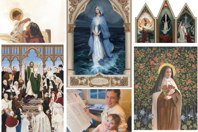 Painting saints gives meaning to the artistic vocation of Bernadette Carstensen. Painting saints gives meaning to the artistic vocation of Bernadette Carstensen.