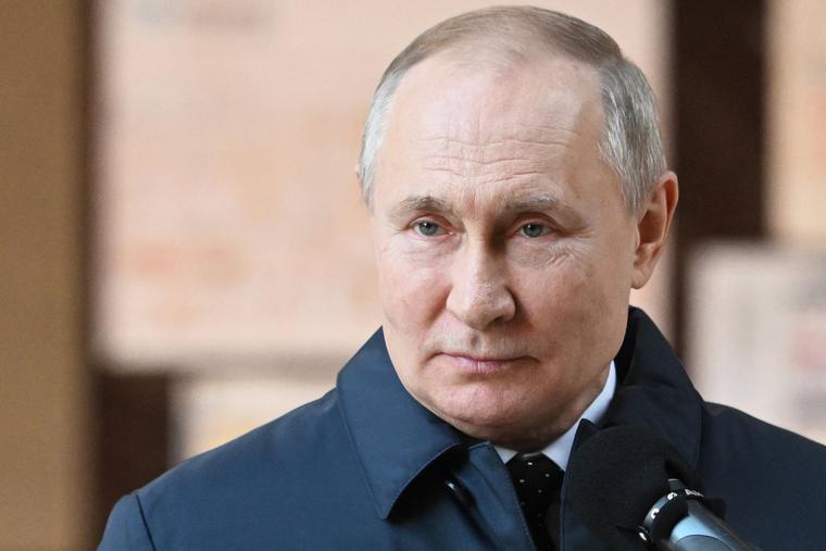 Russian President Vladimir Putin visits the National Space Center construction site in Moscow on Sunday. Russian President Vladimir Putin visits the National Space Center construction site in Moscow on Sunday.
