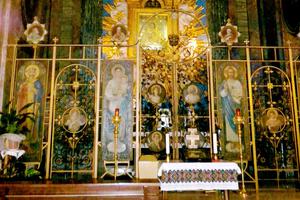 The interior of Sts. Sergius and Bacchus in Rome. The interior of Sts. Sergius and Bacchus in Rome.