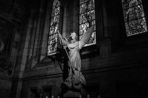 Statue inside Sacré-Cœur in Paris, France. Statue inside Sacré-Cœur in Paris, France.