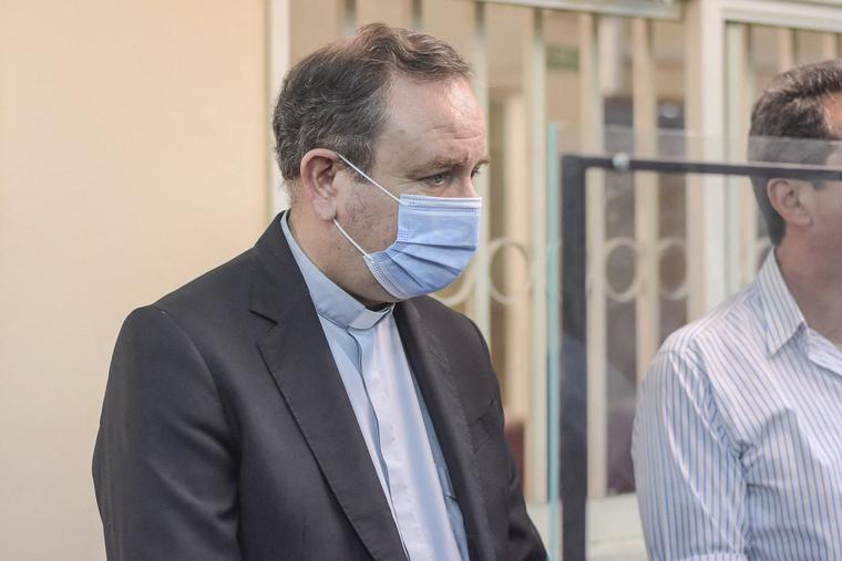 Bishop Gustavo Oscar Zanchetta appears in court in Orán, Argentina, on March 4. Bishop Zanchetta was sentenced to four years and six months in prison for sexual abuse of two seminarians by a court in the northwestern city of Orán, which ordered his immediate arrest, according to the ruling. Bishop Gustavo Oscar Zanchetta appears in court in Orán, Argentina, on March 4. Bishop Zanchetta was sentenced to four years and six months in prison for sexual abuse of two seminarians by a court in the northwestern city of Orán, which ordered his immediate arrest, according to the ruling.