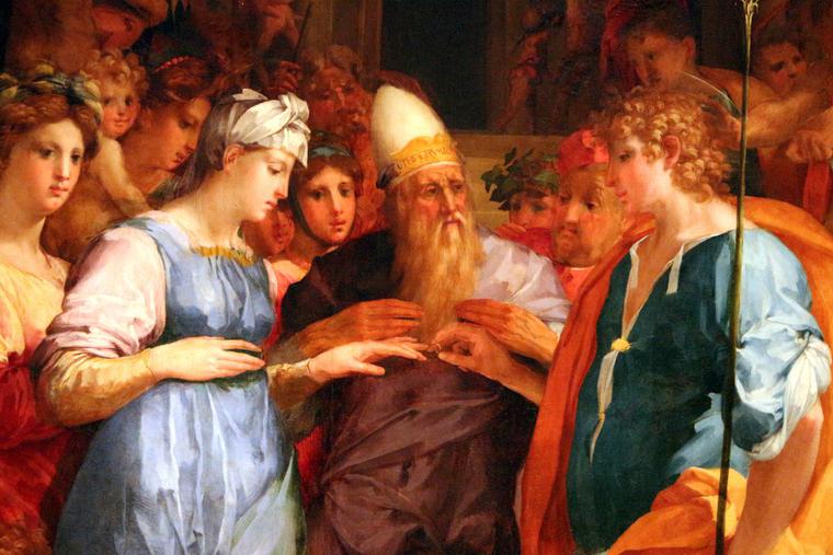Rosso Fiorentino, “Marriage of the Virgin Mary and St. Joseph,” 1523 Rosso Fiorentino, “Marriage of the Virgin Mary and St. Joseph,” 1523