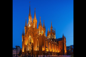 Roman Catholic Cathedral of Immaculate Conception in Moscow, Russia Roman Catholic Cathedral of Immaculate Conception in Moscow, Russia
