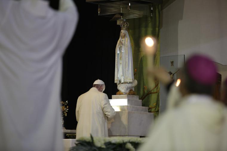 Prayer vigil at the Shrine of Our Lady of Fatima in preparation for the 100th anniversary of the Fatima apparitions on May 12, 2017. Prayer vigil at the Shrine of Our Lady of Fatima in preparation for the 100th anniversary of the Fatima apparitions on May 12, 2017.