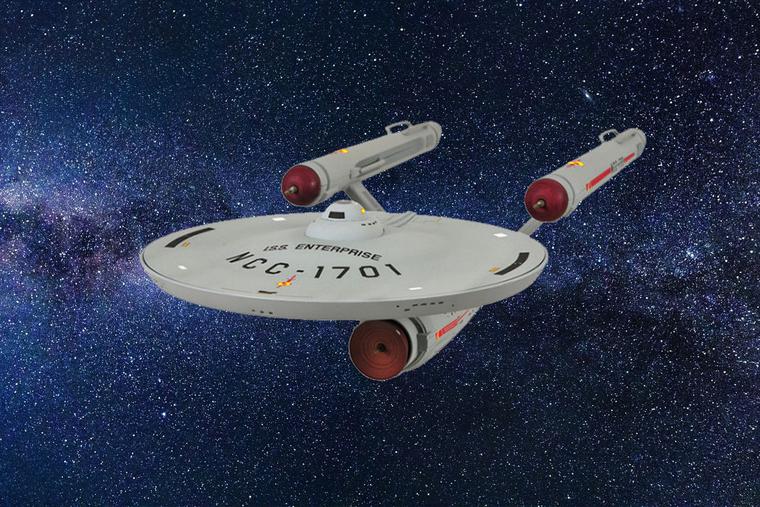 A model of the USS Enterprise (NCC-1701) A model of the USS Enterprise (NCC-1701)