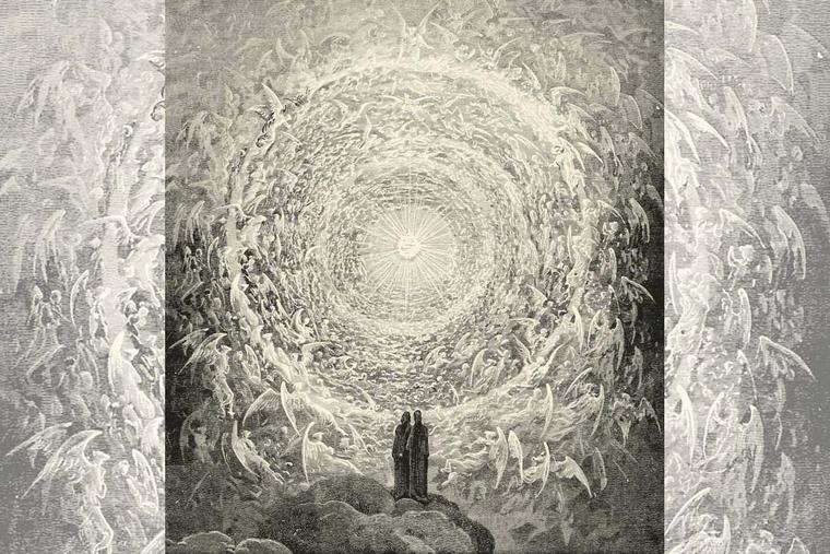 Gustave Doré, “Dante and Beatrice gaze upon the highest heaven, the Empyrean” Gustave Doré, “Dante and Beatrice gaze upon the highest heaven, the Empyrean”