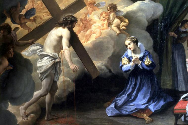 Marco Benefial, “The Vision of St. Catherine Fieschi Adorno of Genoa,” 1747 Marco Benefial, “The Vision of St. Catherine Fieschi Adorno of Genoa,” 1747