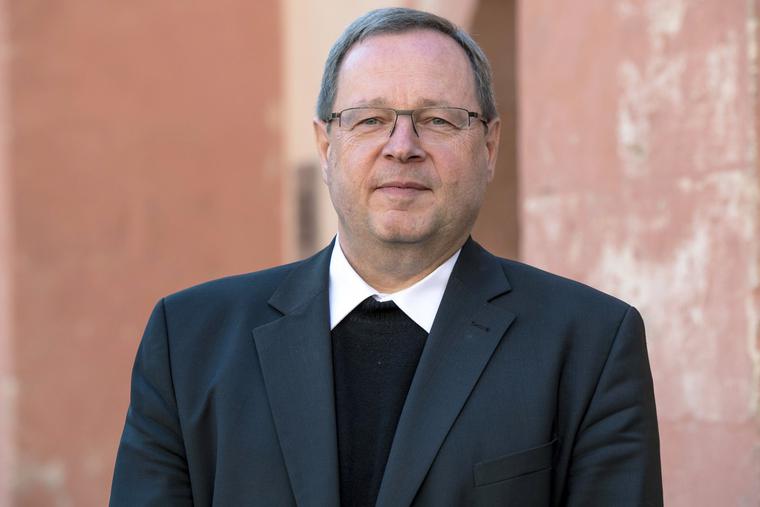 Limburg’s Bishop Georg Bätzing poses for photos after he was elected leader of the German Bishops’ Conference on March 3, 2020, during an episcopal gathering in Mainz, western Germany. Limburg’s Bishop Georg Bätzing poses for photos after he was elected leader of the German Bishops’ Conference on March 3, 2020, during an episcopal gathering in Mainz, western Germany.