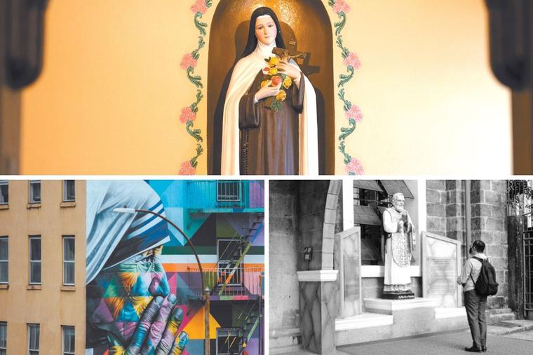 Mother Teresa, St. Thérèse and Padre Pio exhibited mercy in their lives. Mother Teresa, St. Thérèse and Padre Pio exhibited mercy in their lives.