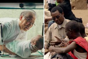 L to R: ‘The Drop Box’ and ‘Mully’ contain themes of mercy. L to R: ‘The Drop Box’ and ‘Mully’ contain themes of mercy.