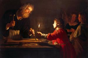 Gerard van Honthorst, “The Childhood of Christ,” c. 1620 Gerard van Honthorst, “The Childhood of Christ,” c. 1620