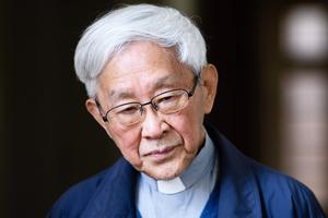 In this picture taken March 5, 2018, Cardinal Joseph Zen, former Bishop of Hong Kong, listens to a question during an interview with AFP in Hong Kong. In this picture taken March 5, 2018, Cardinal Joseph Zen, former Bishop of Hong Kong, listens to a question during an interview with AFP in Hong Kong.