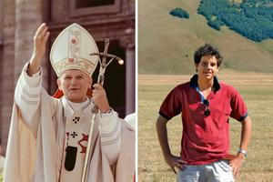 St. John Paul II, shown in 1978, the year he became pope. and Blessed Carlo Acutis, shown in an undated photo, are among the patrons for World Youth Day 2023. St. John Paul II, shown in 1978, the year he became pope. and Blessed Carlo Acutis, shown in an undated photo, are among the patrons for World Youth Day 2023.