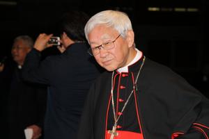 Cardinal Joseph Zen Ze-kiun is shown at the Pontifical Urbaniana University in Rome. Cardinal Joseph Zen Ze-kiun is shown at the Pontifical Urbaniana University in Rome.