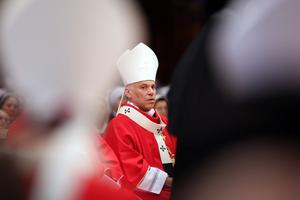 Archbishop of San Francisco Salvatore Joseph Cordileone attends the mass and imposition of the Pallium upon the new metropolitan archbishops held by Pope Francis for the Solemnity of Saint Peter and Paul at Vatican Basilica on June 29, 2013 in Vatican City, Vatican. Archbishop of San Francisco Salvatore Joseph Cordileone attends the mass and imposition of the Pallium upon the new metropolitan archbishops held by Pope Francis for the Solemnity of Saint Peter and Paul at Vatican Basilica on June 29, 2013 in Vatican City, Vatican.