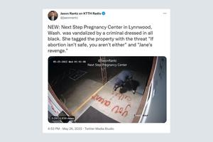 Video footage shows the incident at Next Step Pregnancy Center near Seattle. Video footage shows the incident at Next Step Pregnancy Center near Seattle.