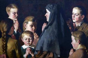 Ludwik Stasiak (1858-1924), “A Nun Among the Children” Ludwik Stasiak (1858-1924), “A Nun Among the Children”