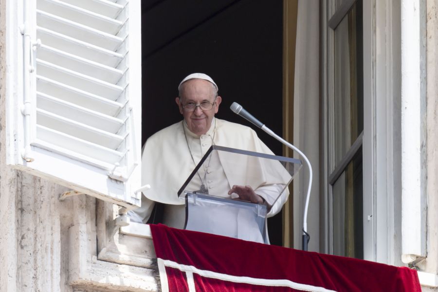 Pope Francis delivers the Regina Caeli address in St. Peter's Square on May 29. Pope Francis delivers the Regina Caeli address in St. Peter's Square on May 29.