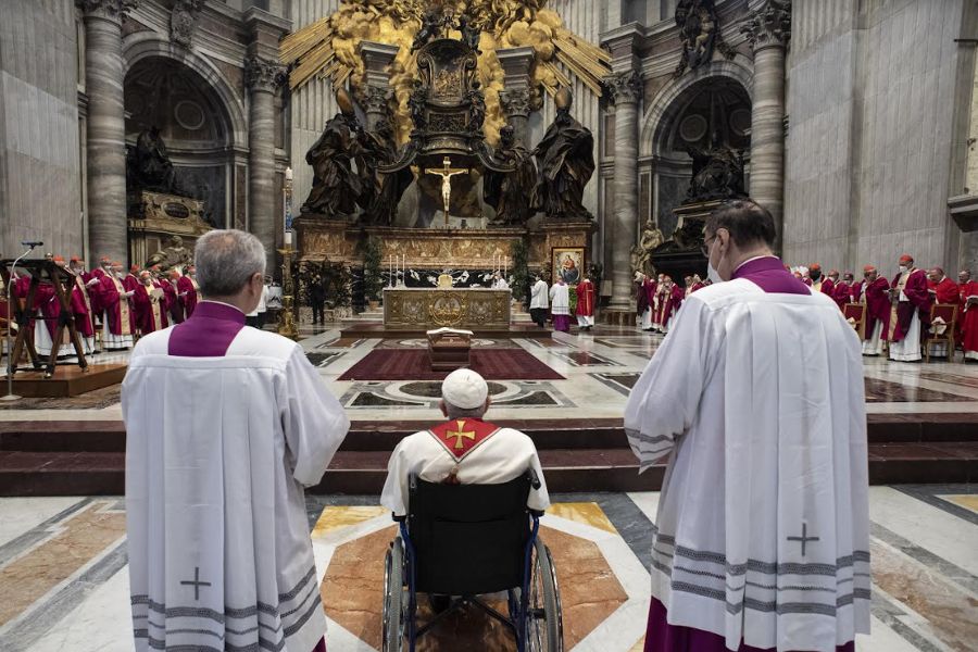 Pope Francis Attends Funeral of Cardinal Sodano, Former Vatican Secretary of State