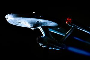 A model of the Starship Enterprise A model of the Starship Enterprise