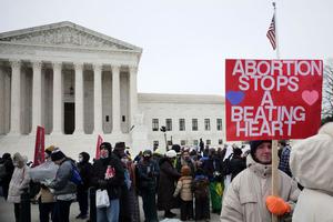 The pro-life community march in front of the Supreme Court during the 49th annual March for Life, on January 21, 2022, in Washington, DC. The pro-life community march in front of the Supreme Court during the 49th annual March for Life, on January 21, 2022, in Washington, DC.