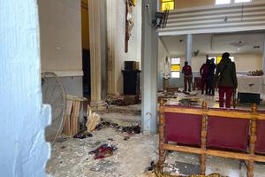 St Francis Catholic Church following an explosion in Owo Nigeria, Sunday, June 5, 2022. St Francis Catholic Church following an explosion in Owo Nigeria, Sunday, June 5, 2022.