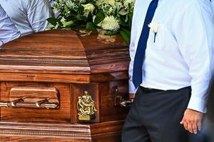 Pallbearers carry the casket of Irma Linda Garcia and her husband, Jose Antonio Garcia, during their funeral Mass at Sacred Heart Catholic Church in Uvalde, Texas, on June 1, 2022. - Irma Garcia, a teacher, was killed May 24 in the elementary school shooting and her husband Joe Garcia died two days later of a heart attack. Pallbearers carry the casket of Irma Linda Garcia and her husband, Jose Antonio Garcia, during their funeral Mass at Sacred Heart Catholic Church in Uvalde, Texas, on June 1, 2022. - Irma Garcia, a teacher, was killed May 24 in the elementary school shooting and her husband Joe Garcia died two days later of a heart attack.