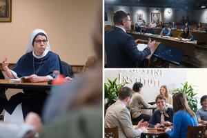 The newly named M.A. in Pastoral Theology, taking effect in the fall 2022 term, will be available on campus and online for the first time. The newly named M.A. in Pastoral Theology, taking effect in the fall 2022 term, will be available on campus and online for the first time.