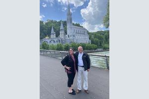 Frederick Hink, and his wife, Karla, went on pilgrimage to Lourdes last month. Frederick Hink, and his wife, Karla, went on pilgrimage to Lourdes last month.