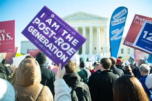 The pro-life community rallies outside the Supreme Court. The pro-life community rallies outside the Supreme Court.