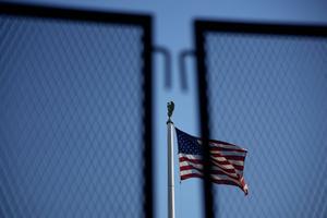 An American flag flies behind security fencing outside the U.S. Supreme Court on June 1, 2022 in Washington, DC. An American flag flies behind security fencing outside the U.S. Supreme Court on June 1, 2022 in Washington, DC.