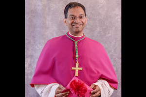 Bishop Earl Fernandes is a joyful shepherd. Bishop Earl Fernandes is a joyful shepherd.