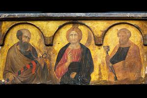 Pietro Lorenzetti, “Christ Between Sts. Peter and Paul,” ca. 1320 Pietro Lorenzetti, “Christ Between Sts. Peter and Paul,” ca. 1320