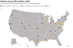 Catholic News Agency has tracked on an interactive map vandalism related to pro-abortion activism since May 2022. Catholic News Agency has tracked on an interactive map vandalism related to pro-abortion activism since May 2022.