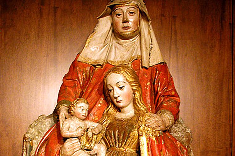 “St. Anne with Mary and Jesus,” 17th century; Cathedral Museum, Santiago de Compostela, Spain “St. Anne with Mary and Jesus,” 17th century; Cathedral Museum, Santiago de Compostela, Spain