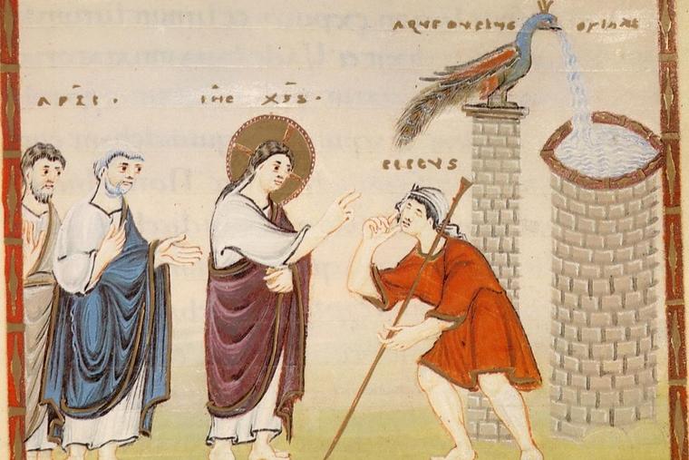 Codex Egberti, “The Healing of the Man Born Blind”