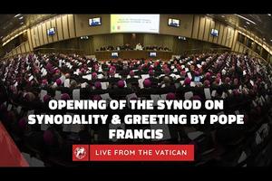 <p>Opening of the Synod on Synodality & Greeting by Pope Francis</p>