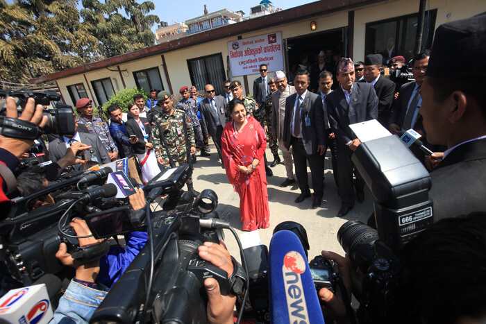 President Bhandari again