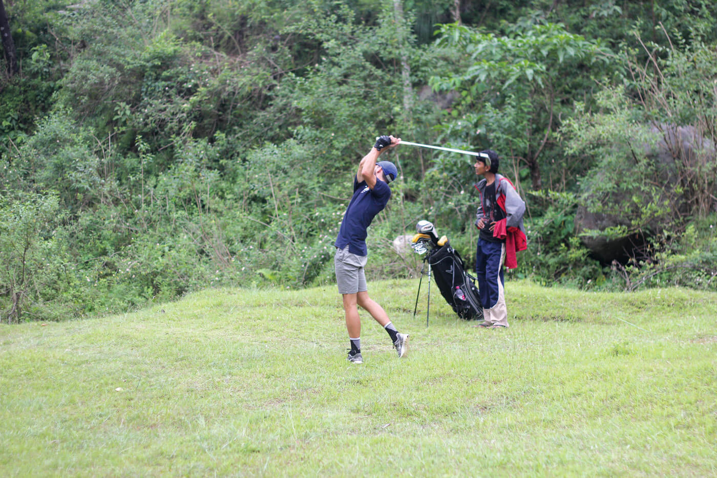 Golfing in Nepal’s monsoon