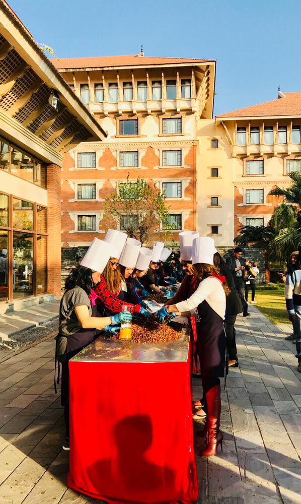 Hyatt Regency celebrates annual cake mixing ceremony