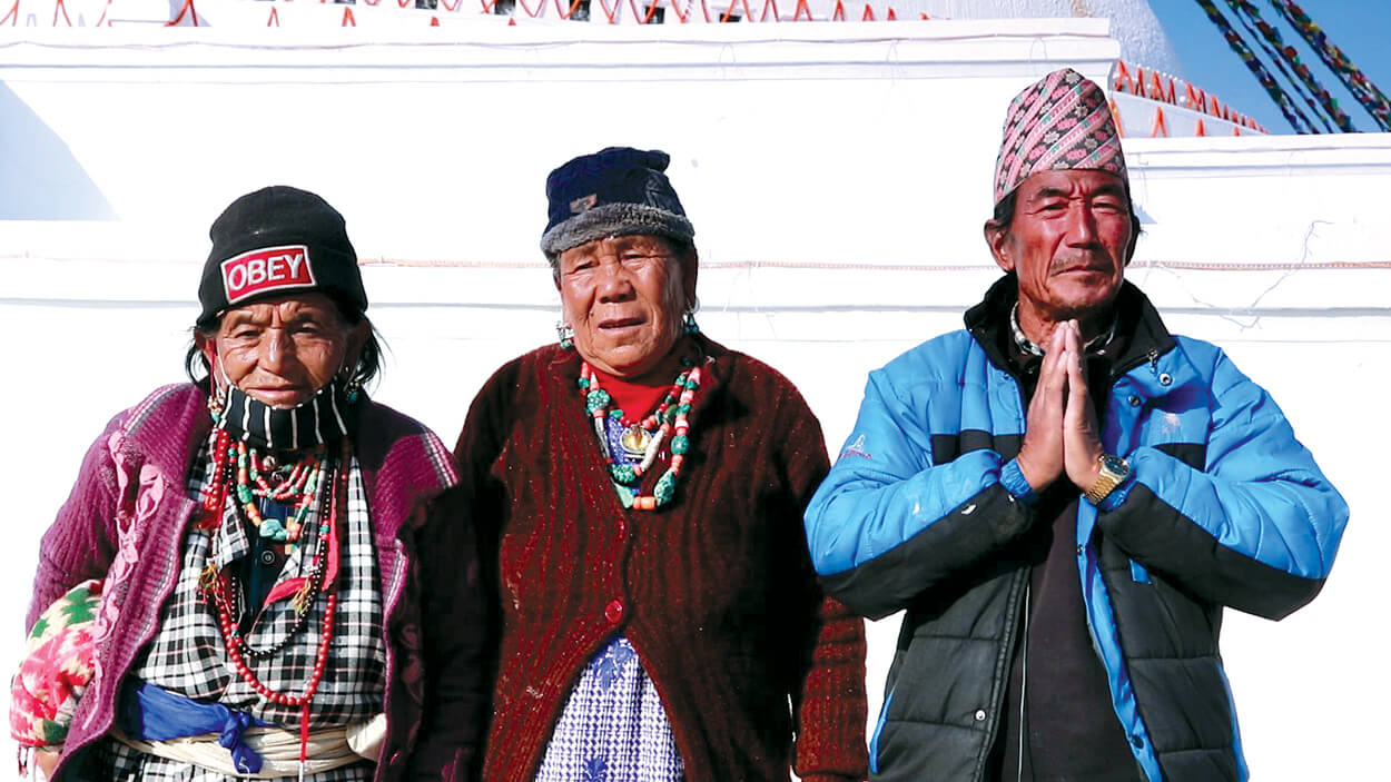 The stupa of a million dewdrops