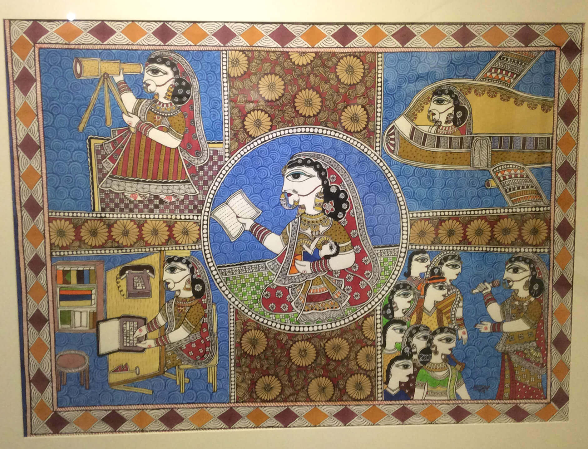 Mithila art with a message