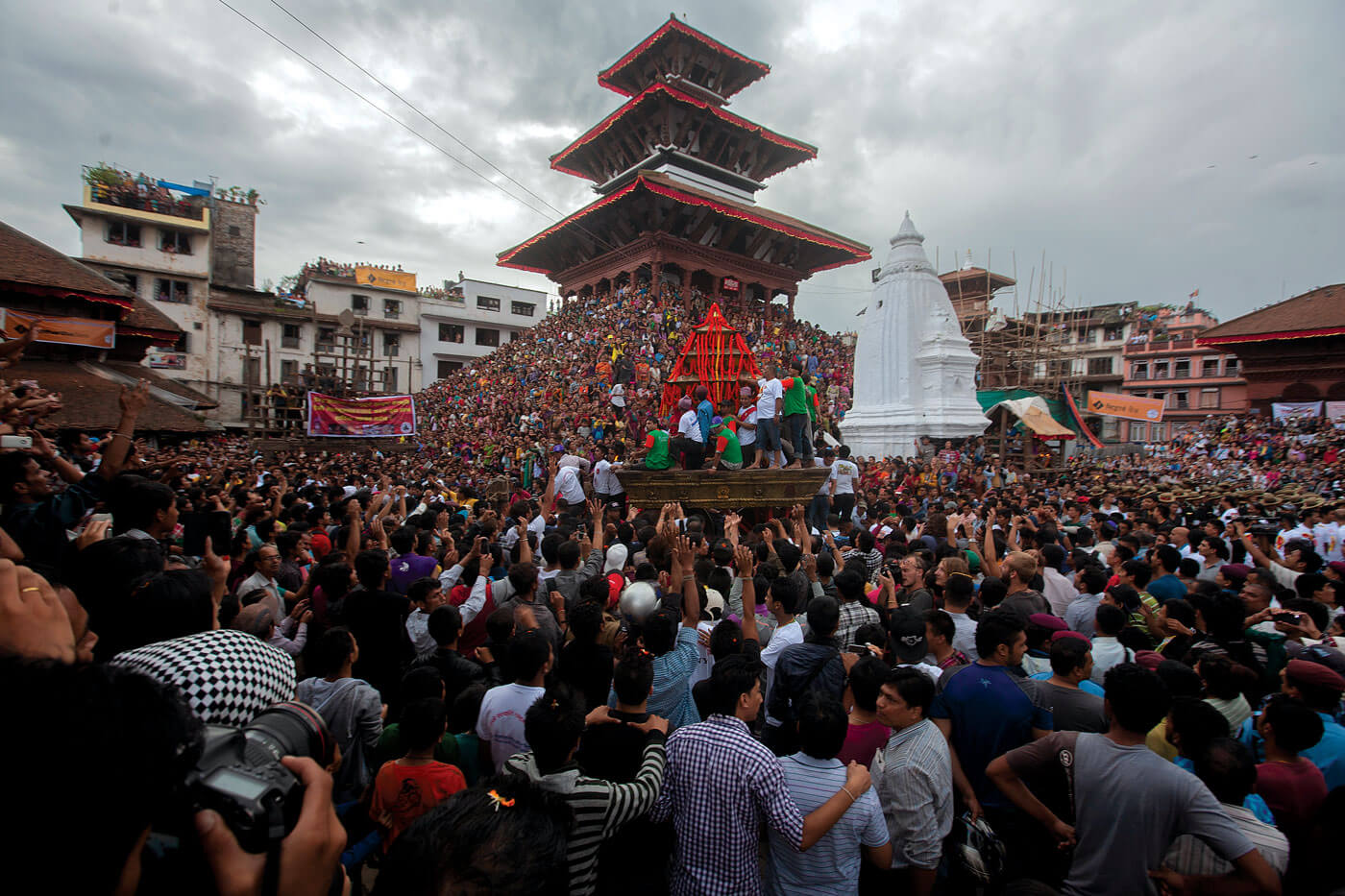 Prepping  for Indra Jatra