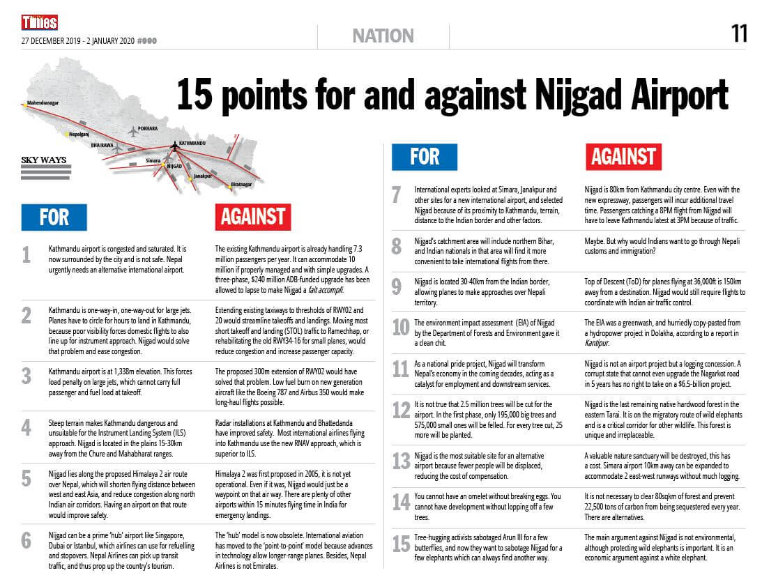 For and against Nijgad airport