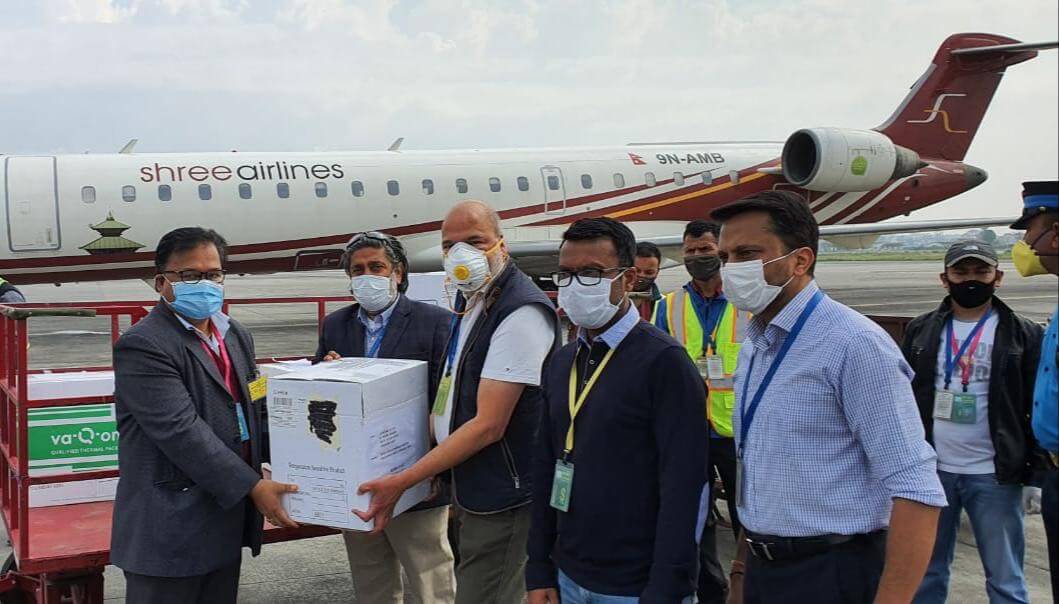 10,000 COVID-19 test kits to Nepal from Singapore