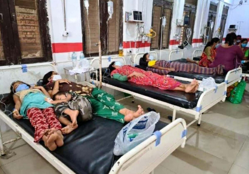 Life hangs by an oxygen tube in Nepal