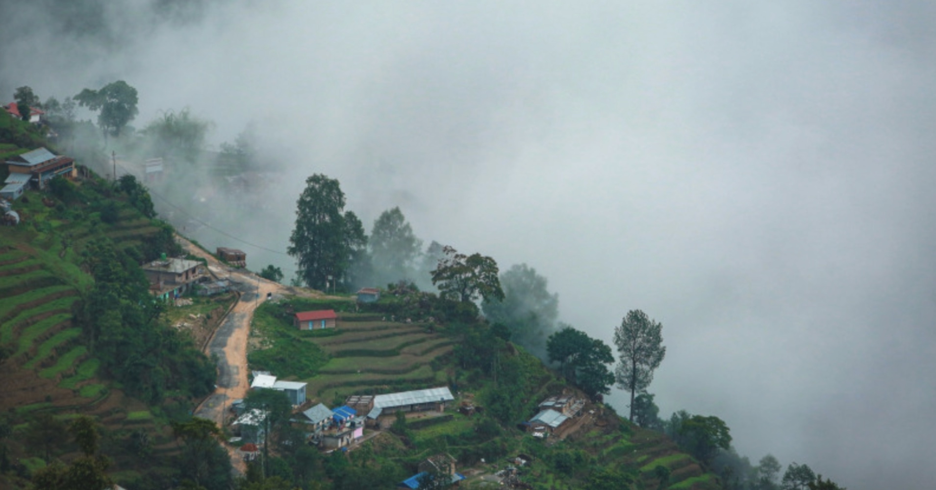 Mist and mud in Nagarkot’s empty monsoon
