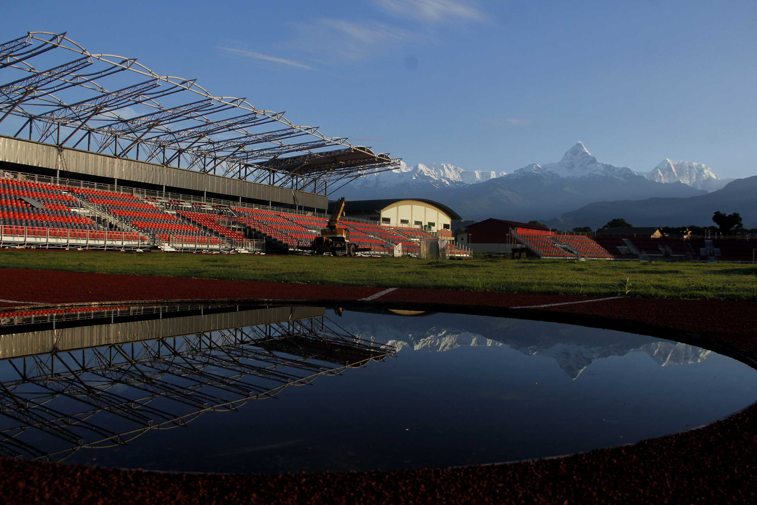 No visitors in Pokhara to admire view
