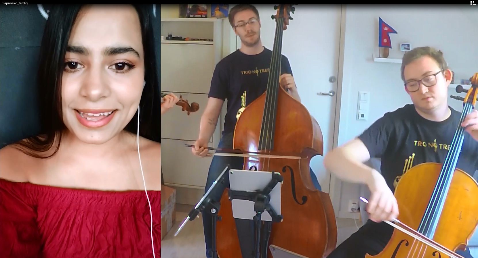 Norway-Nepal lockdown concert on the Internet